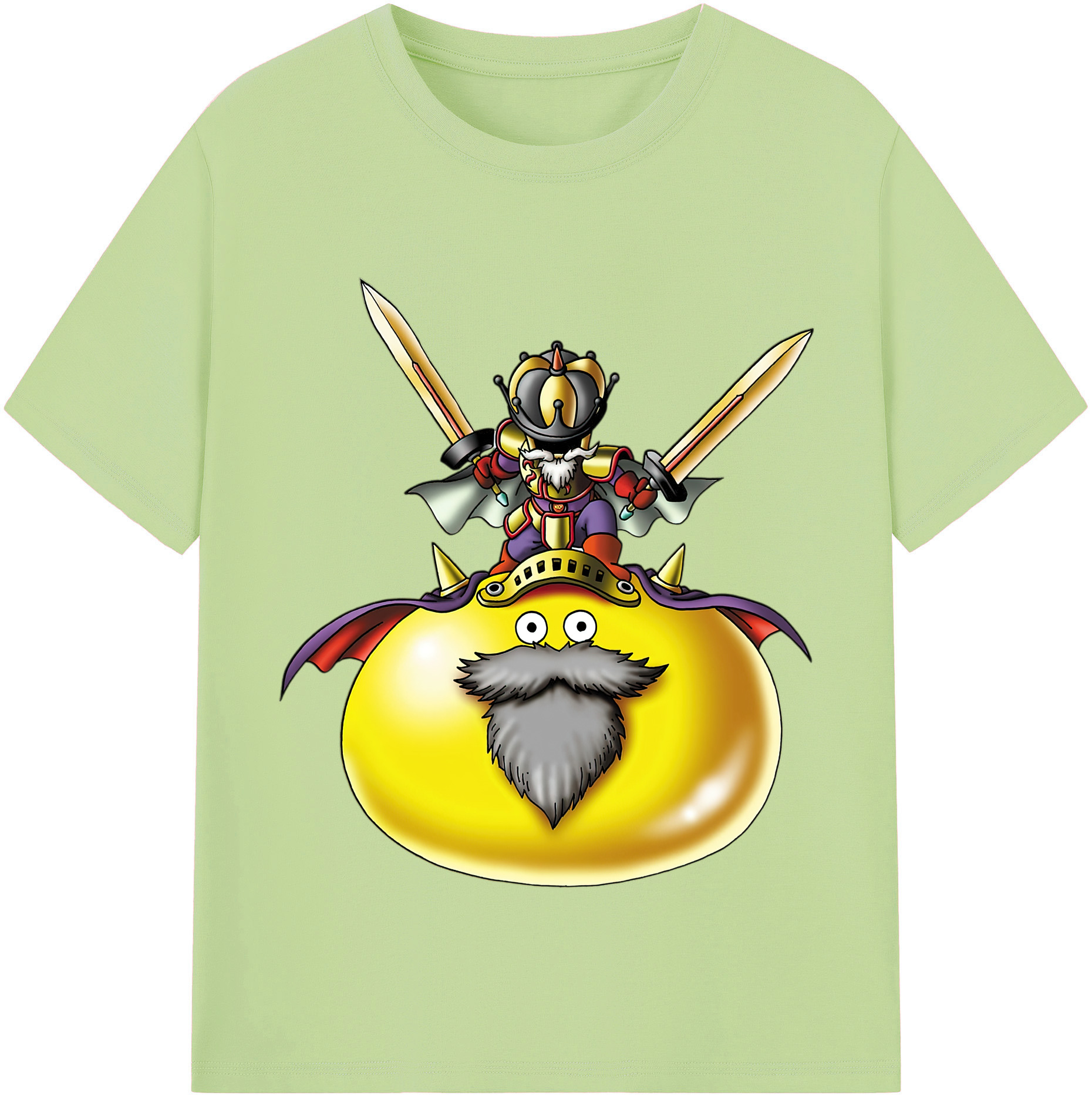 （画像用） ドラゴンクエスト Doragon Kuesuto Dragon Quest 綿100％半袖Tシャツ（フロントプリント）